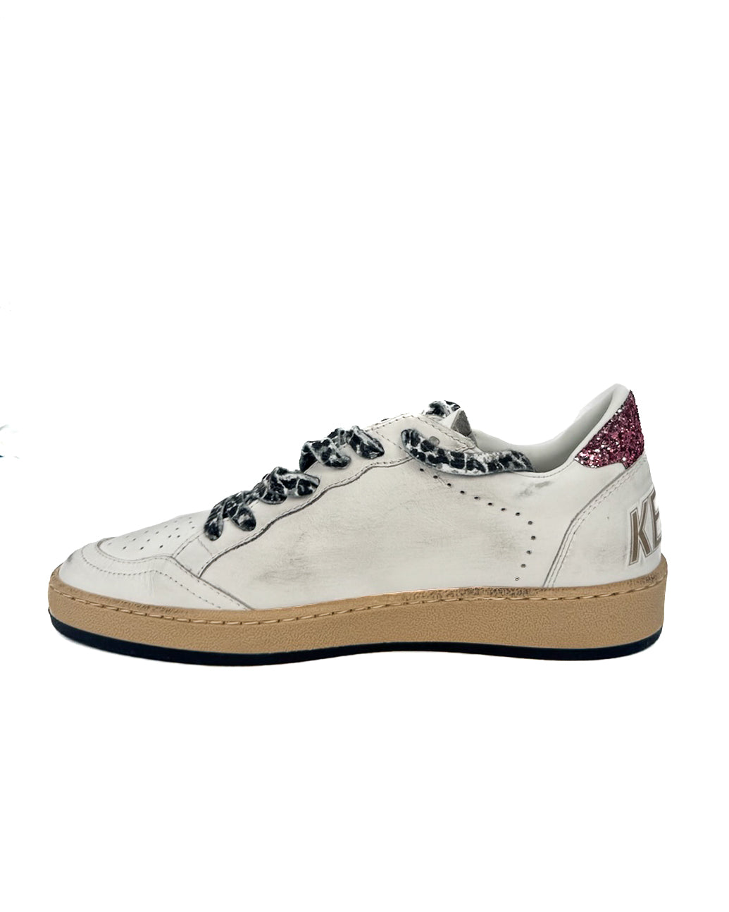 GOLDEN GOOSE - BALL STAR WHITE/PEACH/PINK