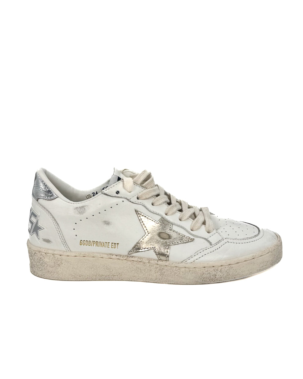 GOLDEN GOOSE - BALL STAR WHITE/SILVER/PLATINU