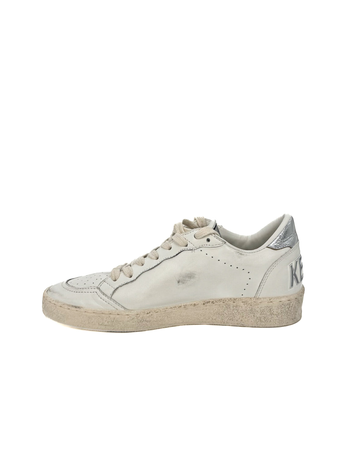 GOLDEN GOOSE - BALL STAR WHITE/SILVER/PLATINU