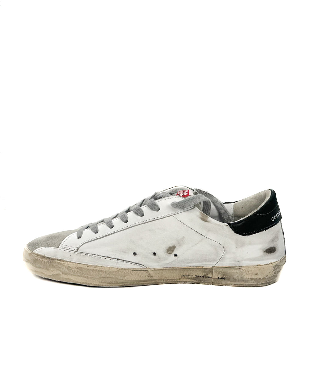 GOLDEN GOOSE - SUPER STAR CLASSIC WITH LIST WHITE/ICE/ARMY GREEN