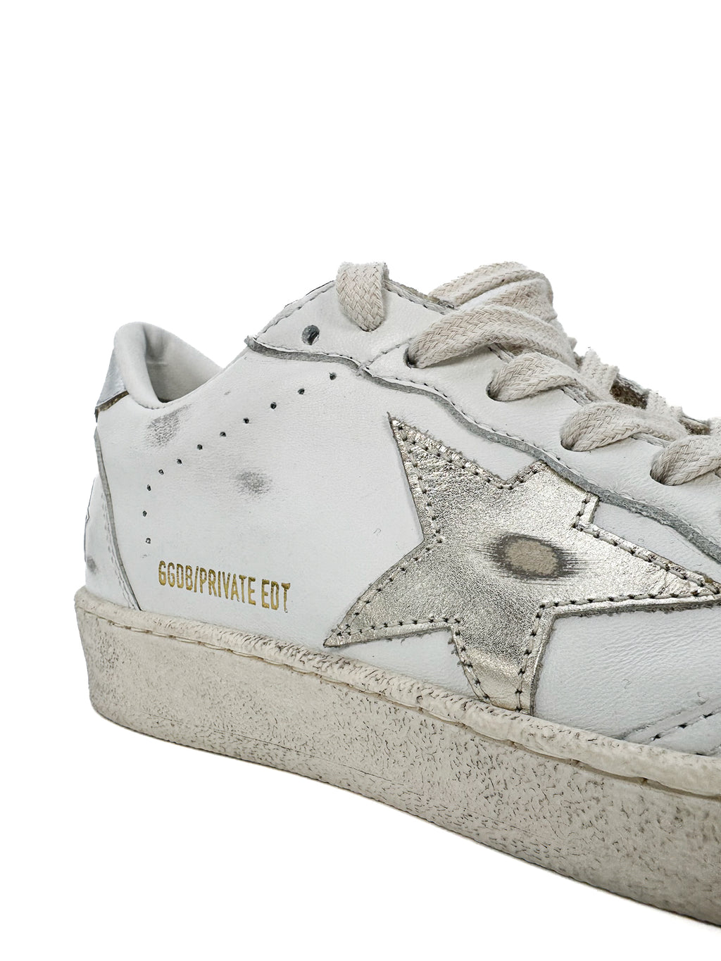 GOLDEN GOOSE - BALL STAR WHITE/SILVER/PLATINU