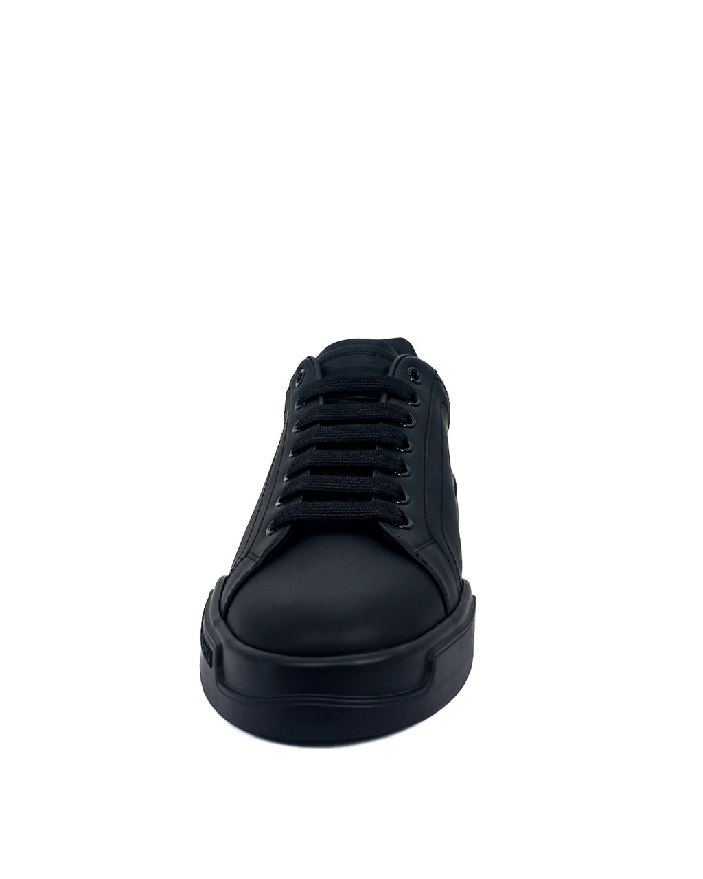 DOLCE & GABBANA - SNEAKER PORTOFINO IN VITELLO NERO