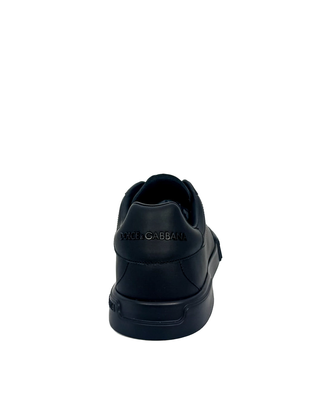 DOLCE & GABBANA - SNEAKER PORTOFINO IN VITELLO NERO
