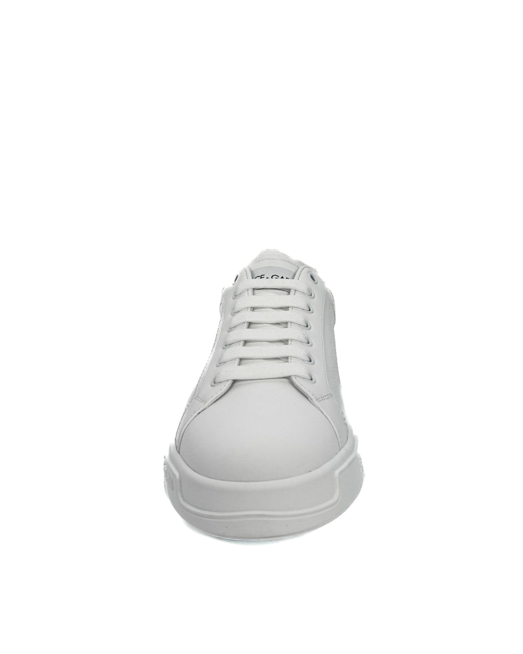 DOLCE & GABBANA - SNEAKER PORTOFINO IN VITELLO BIANCO OTTICO