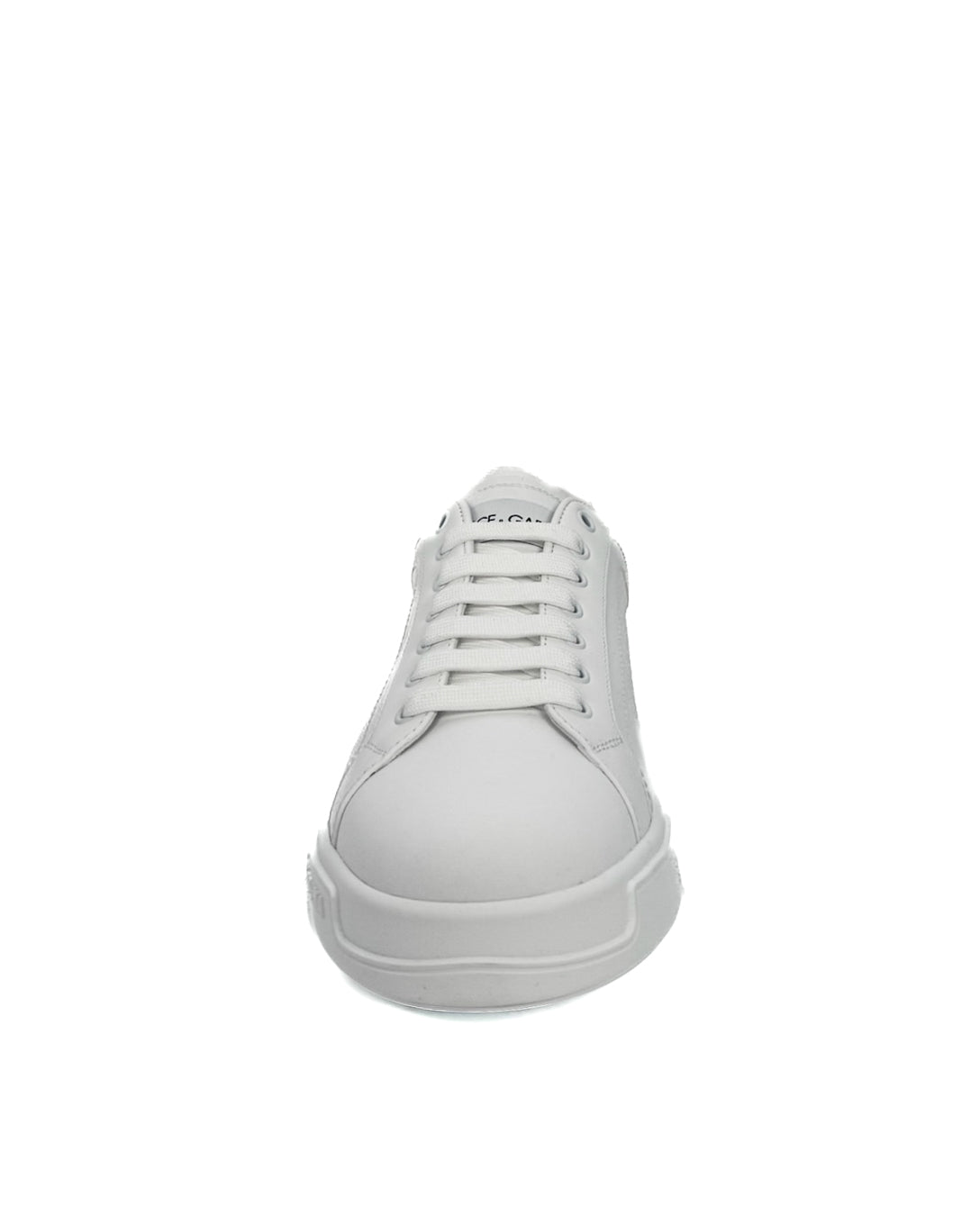 DOLCE & GABBANA - SNEAKER PORTOFINO IN VITELLO BIANCO OTTICO