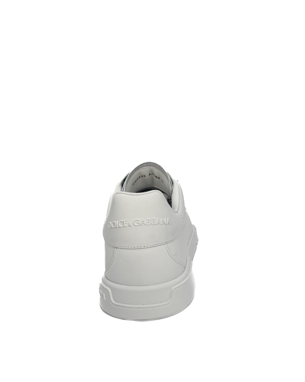 DOLCE & GABBANA - SNEAKER PORTOFINO IN VITELLO BIANCO OTTICO