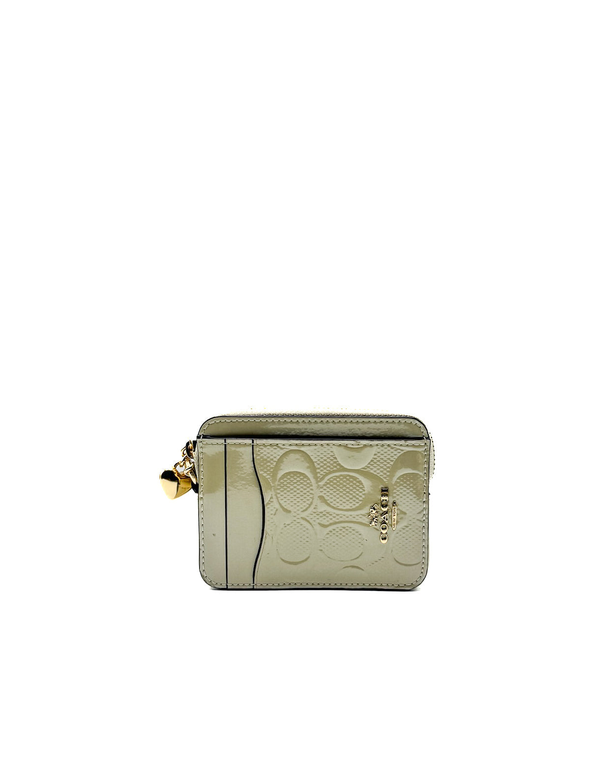 COACH - ZIP CC PTNT SIG CHALK