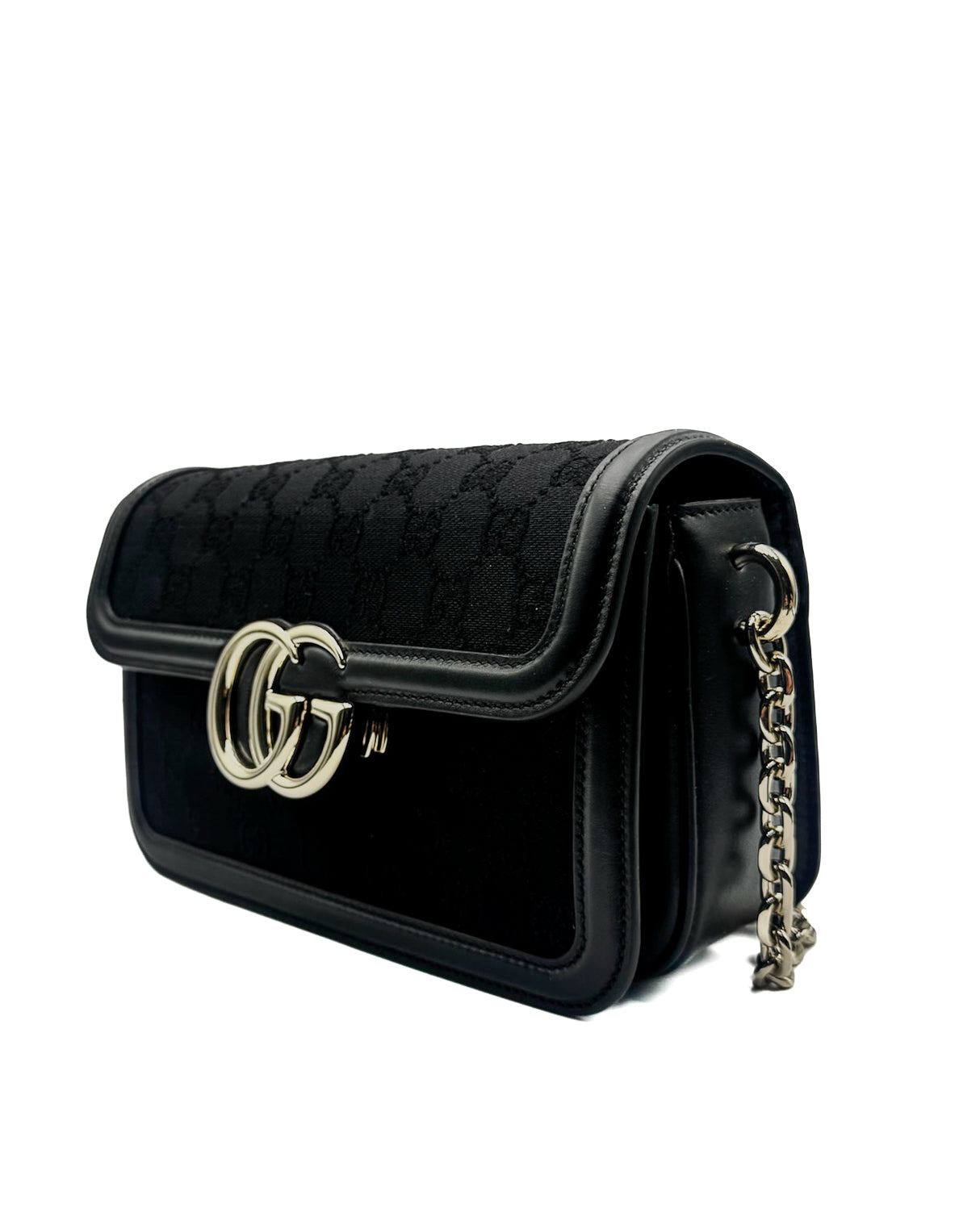 GUCCI - CREPE WOOL SIL GG-ARABELLA BLACK/BLACK