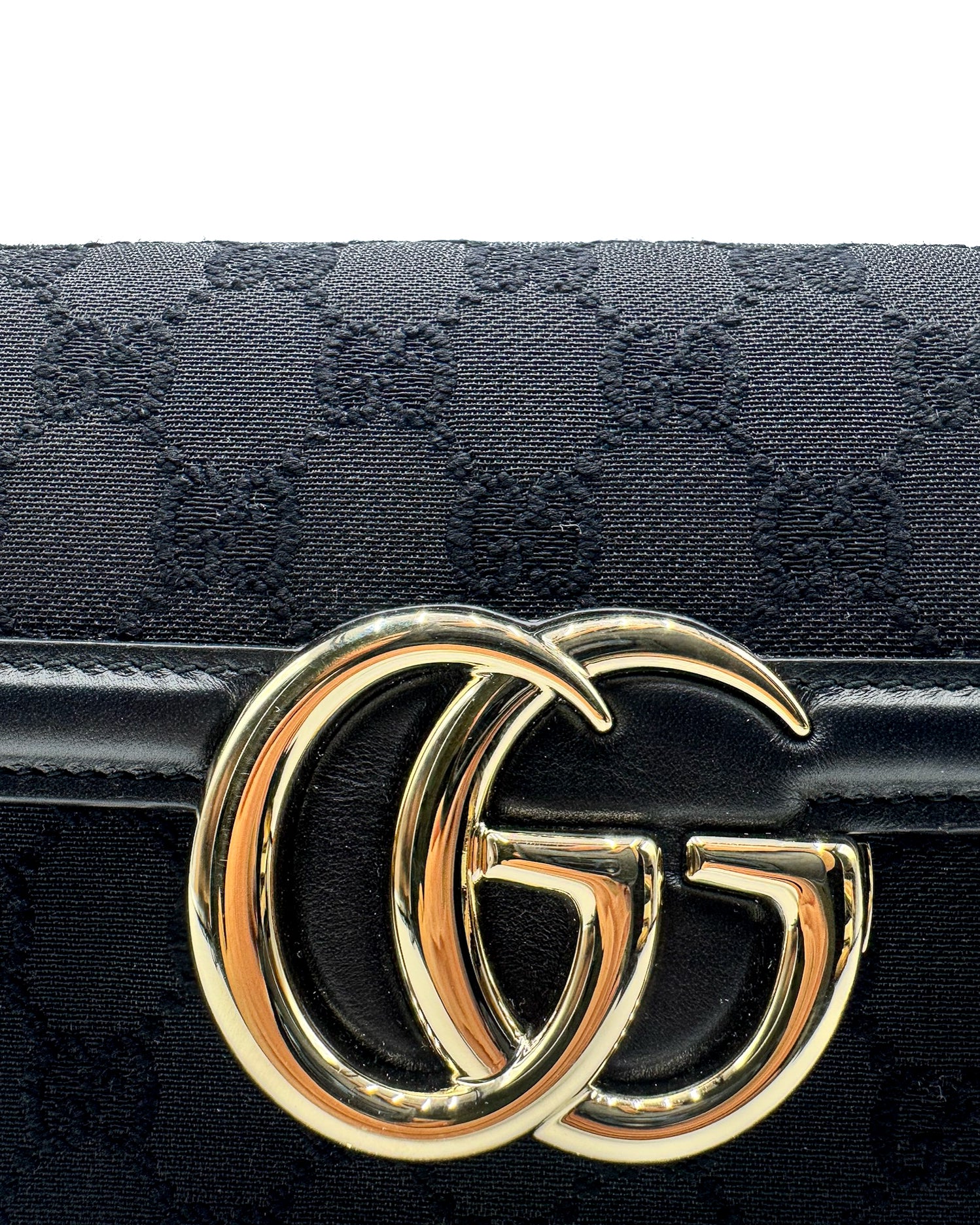 GUCCI - CREPE WOOL SIL GG-ARABELLA BLACK/BLACK