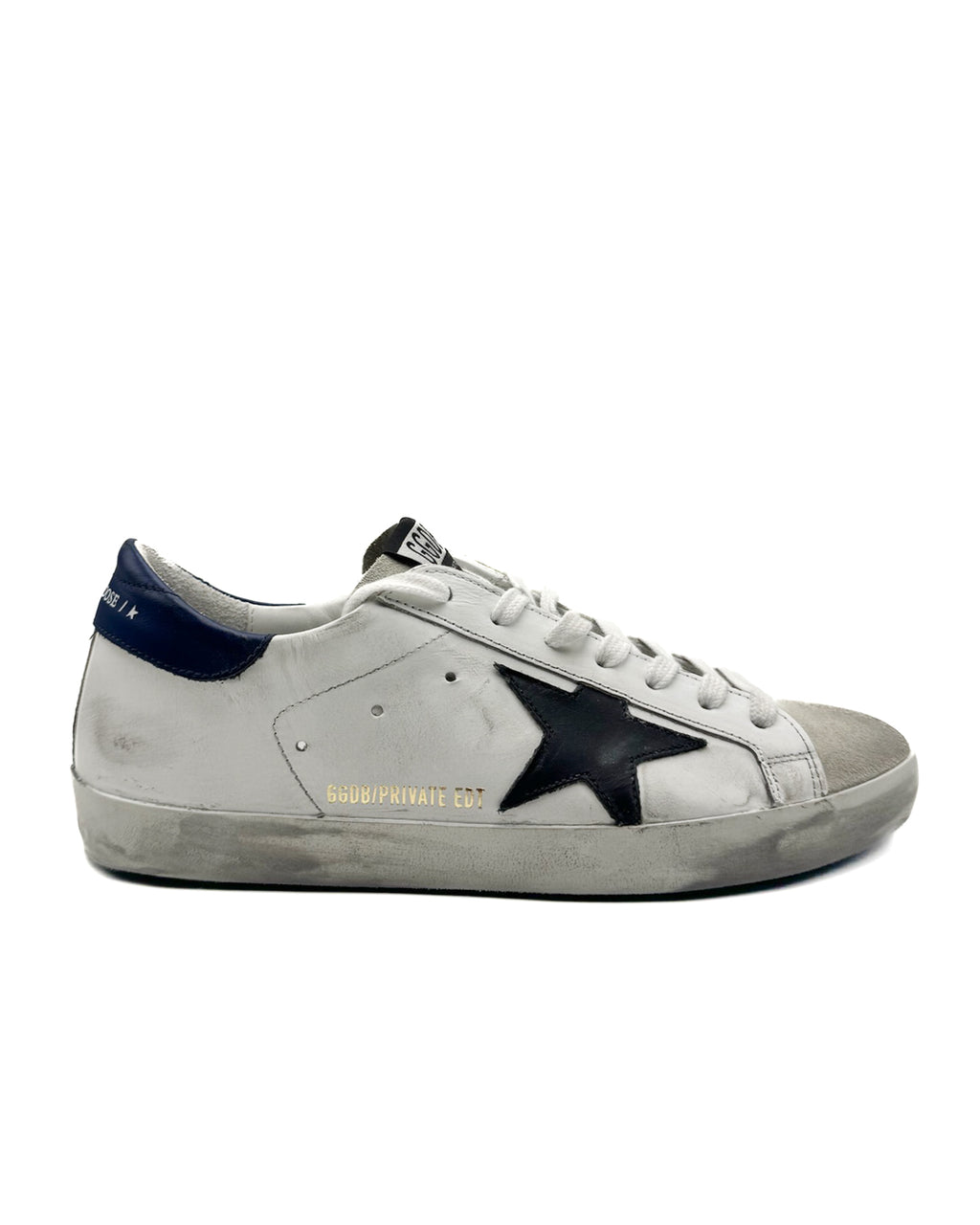 GOLDEN GOOSE - SUPER STAR WHITE/ICE/NAVY BLUE