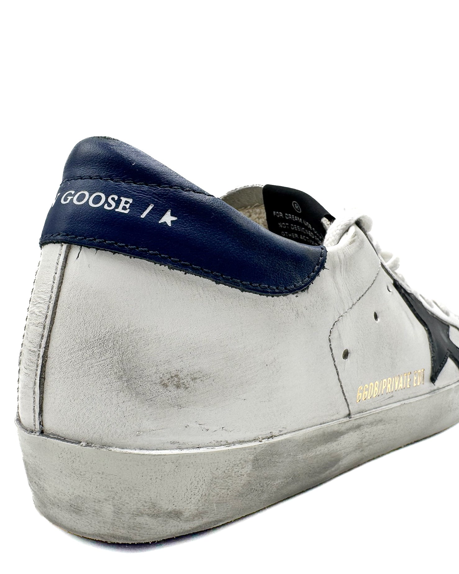 GOLDEN GOOSE - SUPER STAR WHITE/ICE/NAVY BLUE