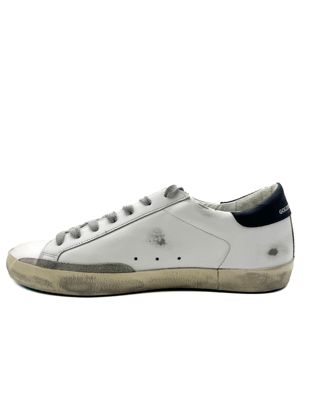 GOLDEN GOOSE - SUPER STAR WHITE/ORANGE/DARK BLUE