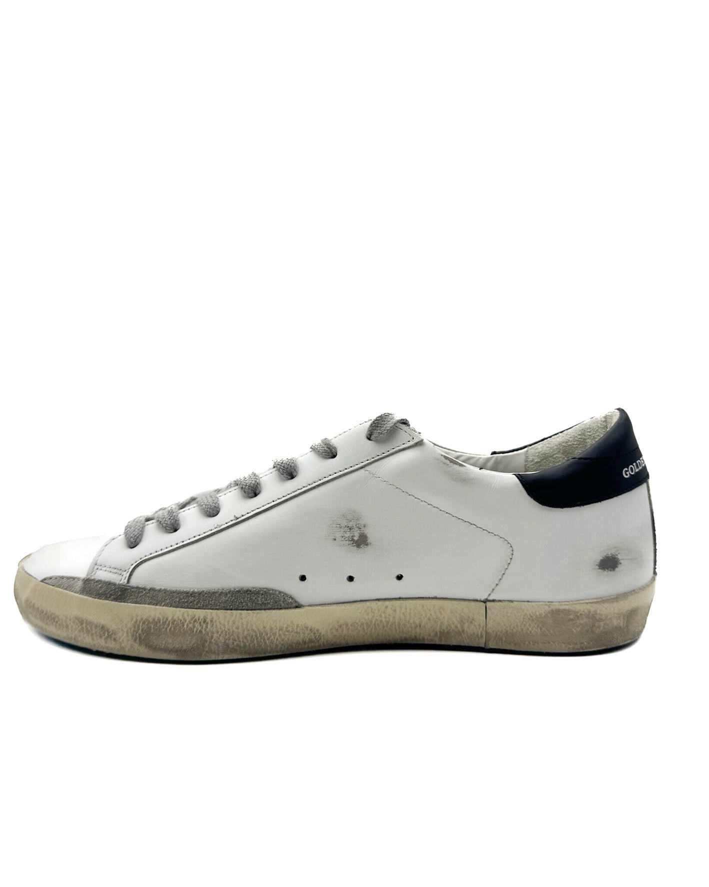 GOLDEN GOOSE - SUPER STAR WHITE/ORANGE/DARK BLUE