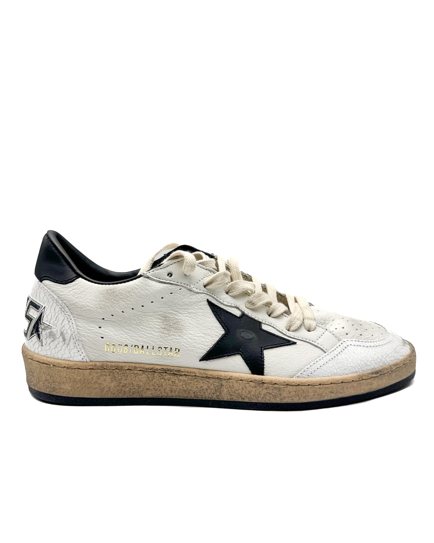 GOLDEN GOOSE - BALL STAR WHITE/BLACK