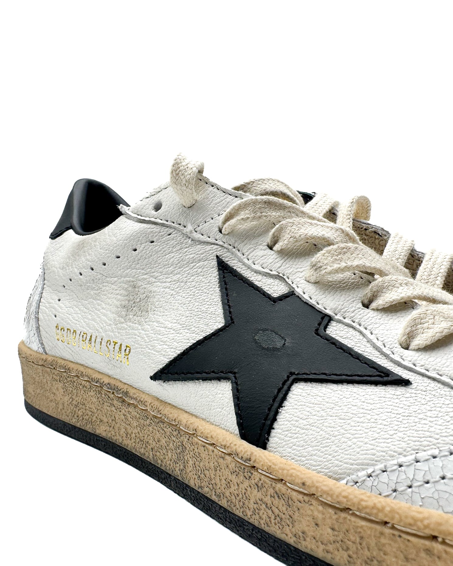 GOLDEN GOOSE - BALL STAR WHITE/BLACK