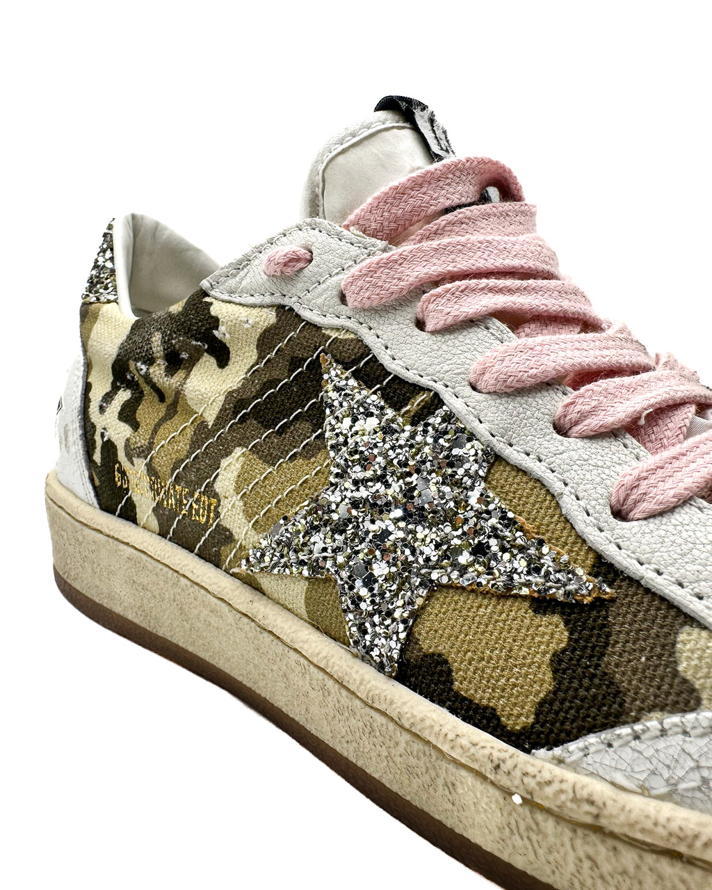 GOLDEN GOOSE - BALL STAR WHITE/CAMOUFLAGE/SIL