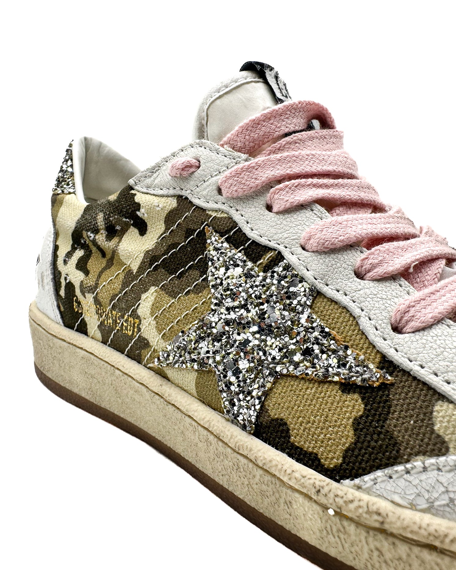 GOLDEN GOOSE - BALL STAR WHITE/CAMOUFLAGE/SIL
