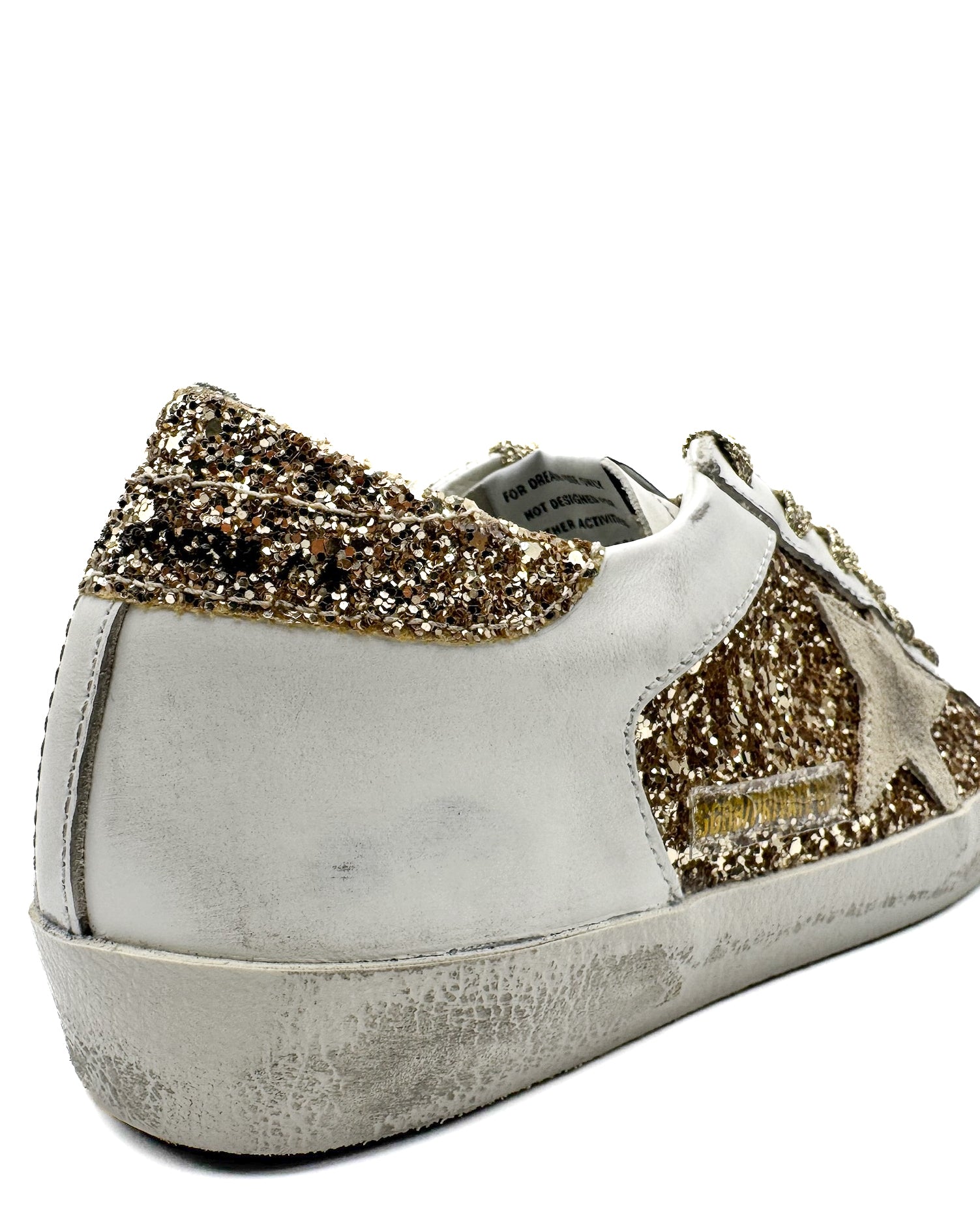 GOLDEN GOOSE - SUPER STAR GOLD/WHITE/SEEDPEARL