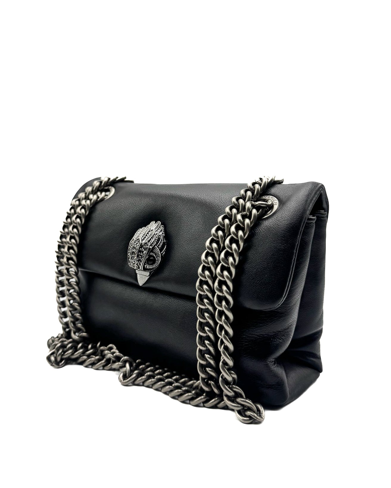 KURT GEIGER - LEATHER MINI KEW BAG BLACK