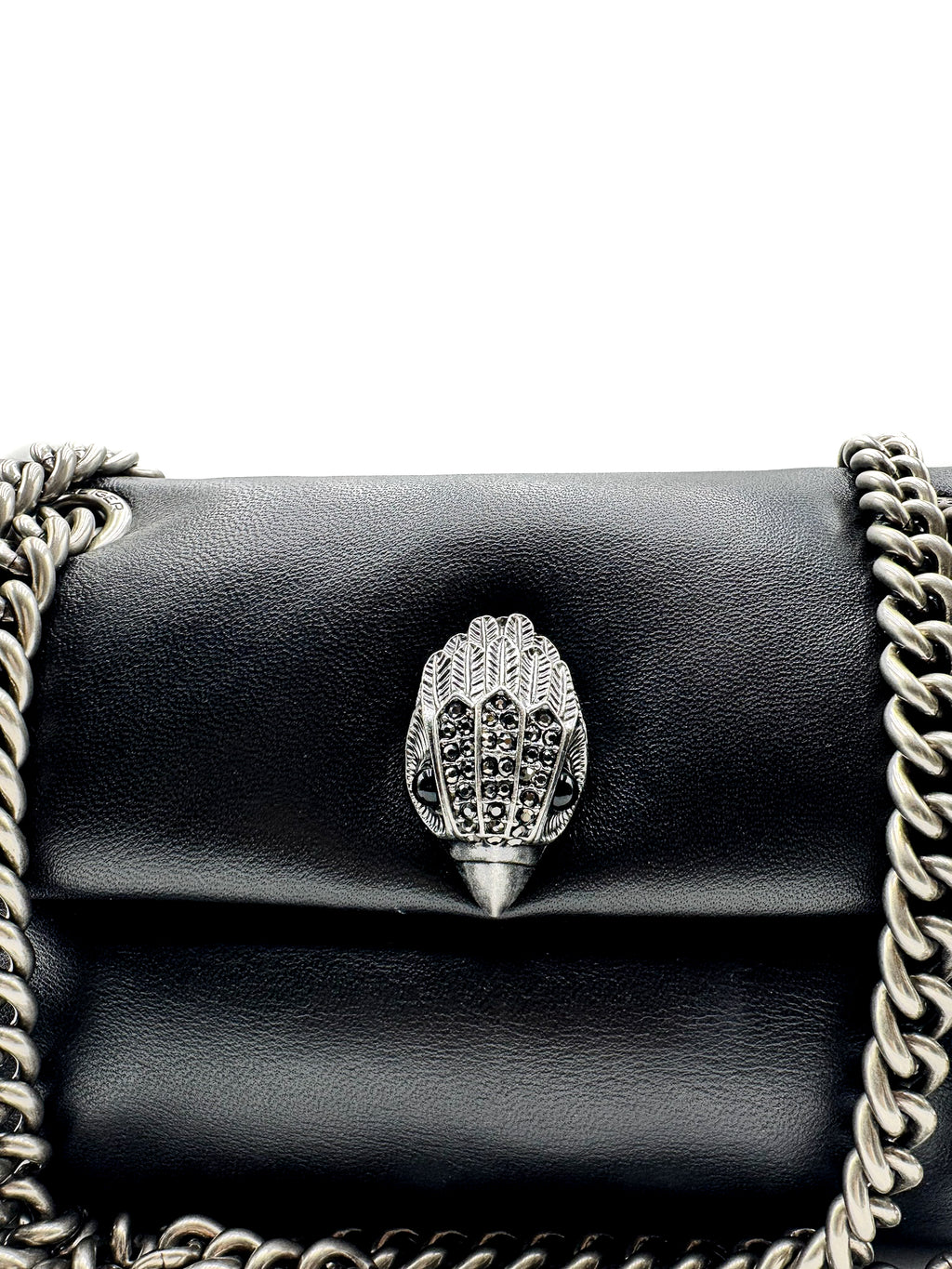 KURT GEIGER - LEATHER MINI KEW BAG BLACK