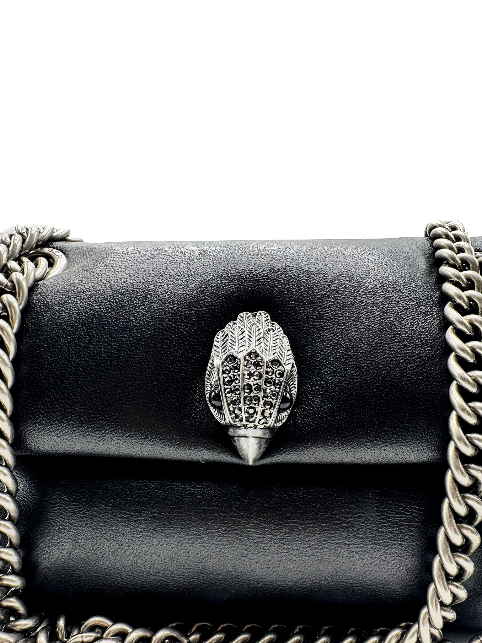 KURT GEIGER - LEATHER MINI KEW BAG BLACK
