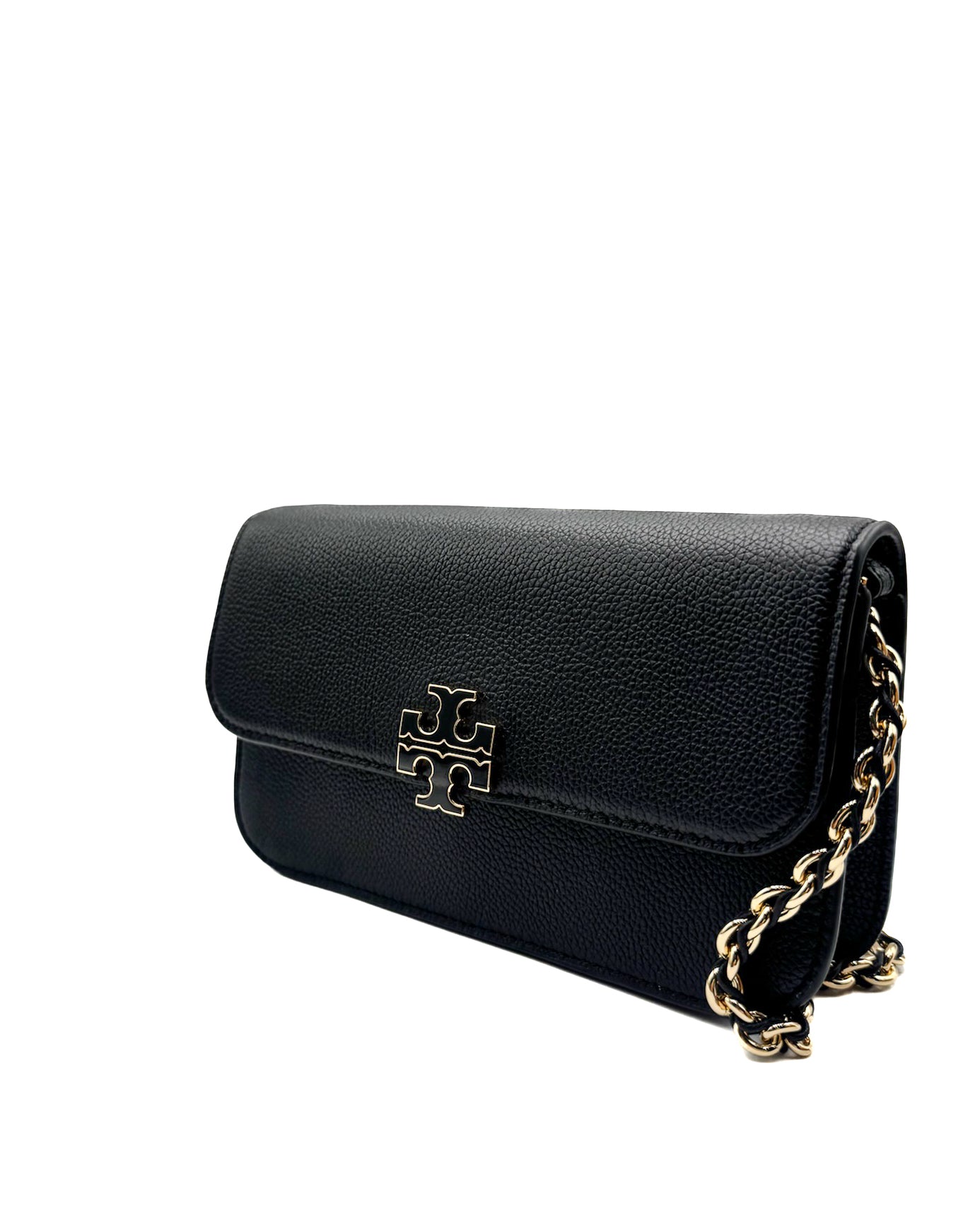 TORY BURCH - BRITTEN CHAIN WALLET WRISTLET BLACK
