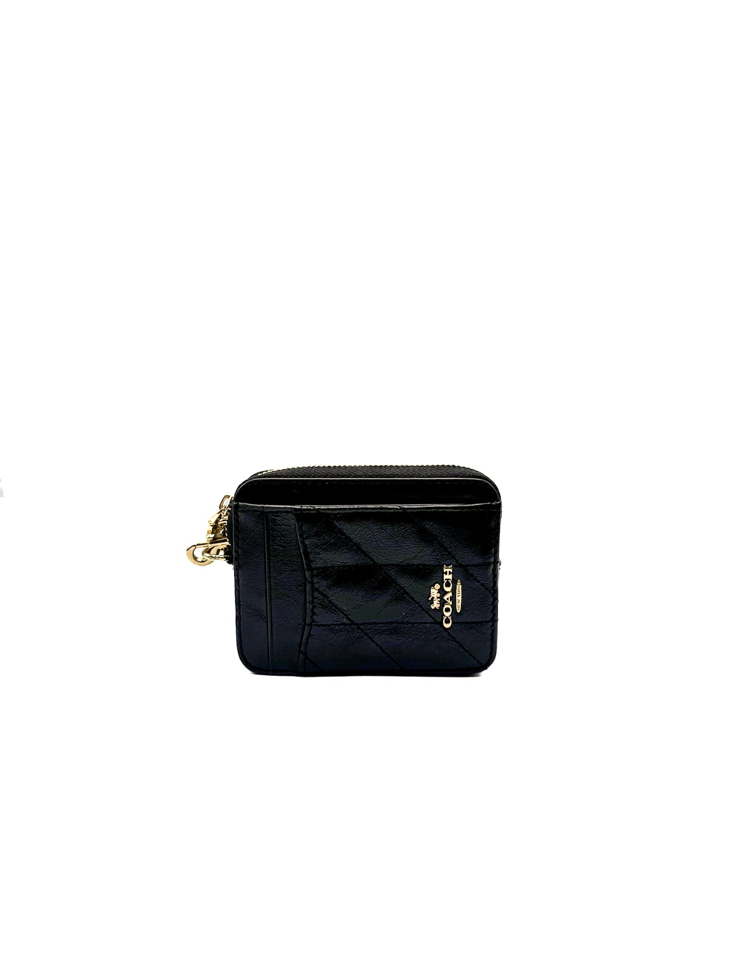 COACH - RFB ZIP CC GLOSSY BLACK