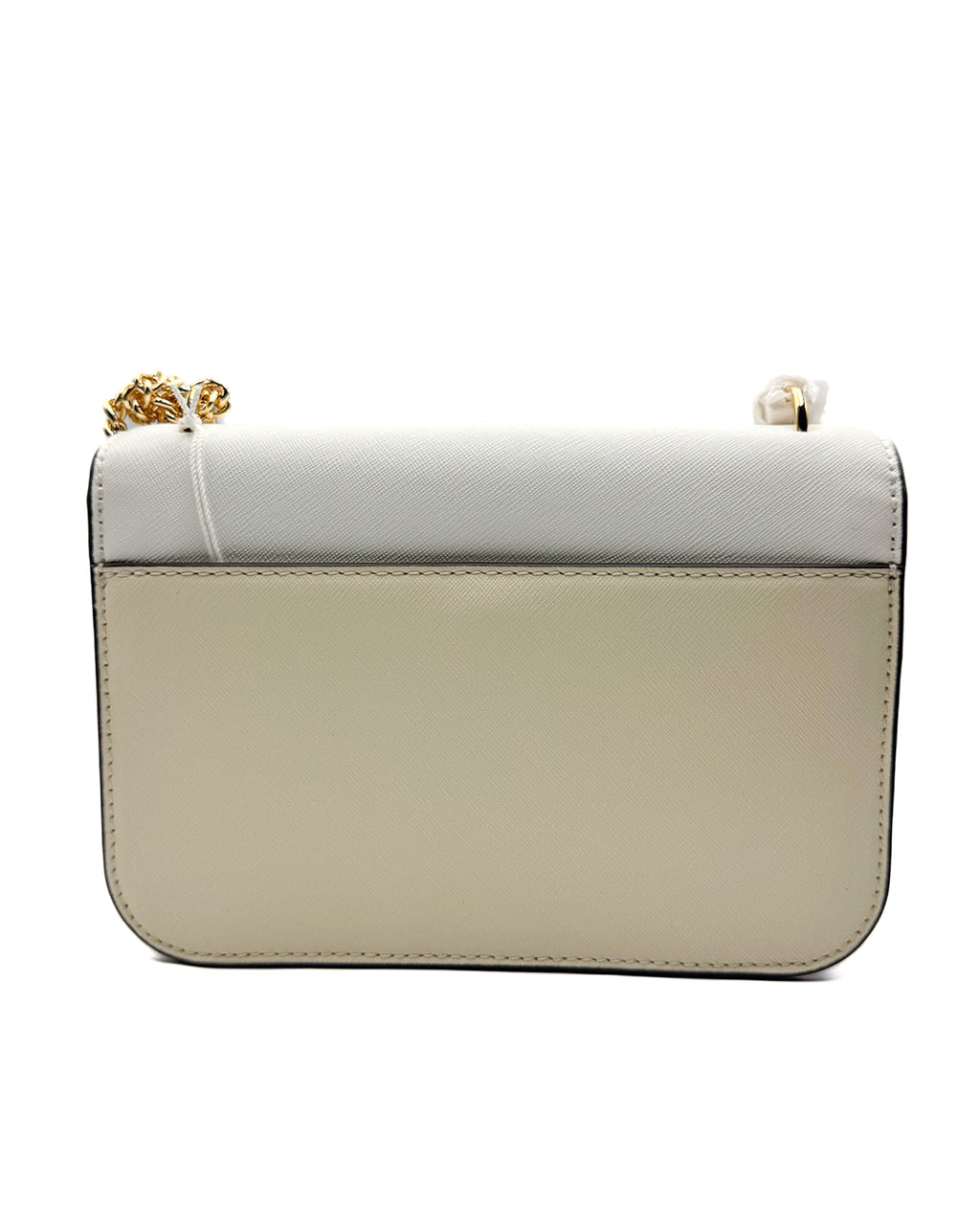 TORY BURCH - COLOR BLOCK SHOULDER BAG WHITE/OATS