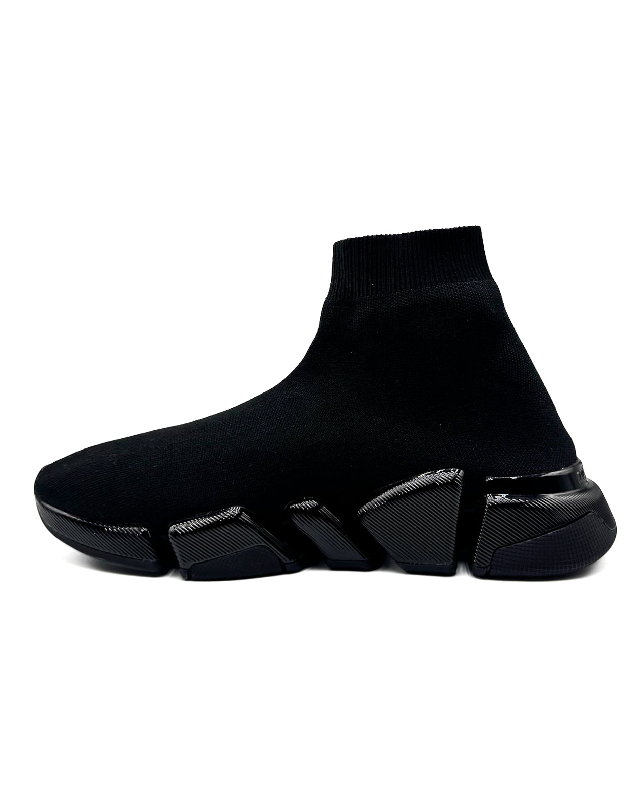 BALENCIAGA - SPEED 2.0 KNIT SHINY SOLE (MEN) BLACK