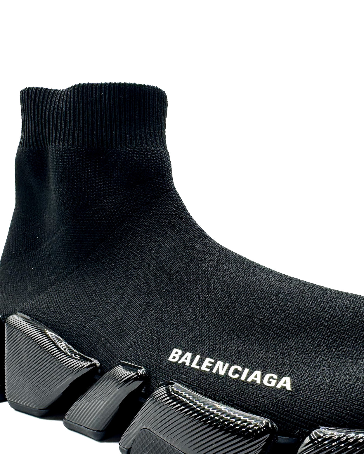 BALENCIAGA - SPEED 2.0 KNIT SHINY SOLE (MEN) BLACK