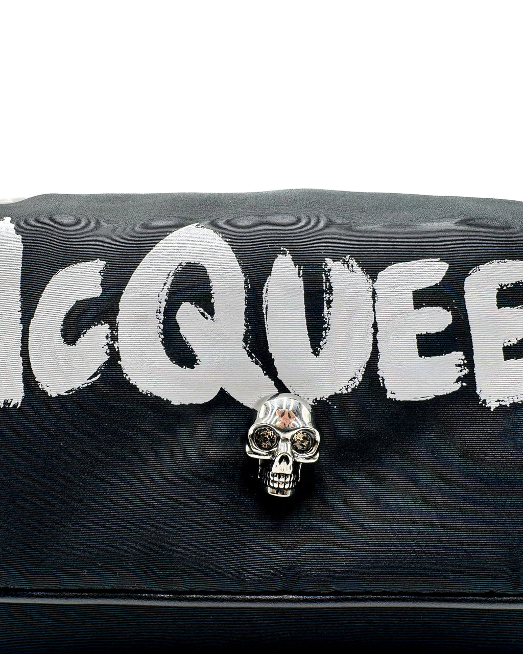 ALEXANDER McQ - SMALL SKULL BAG BLACK/WHITE
