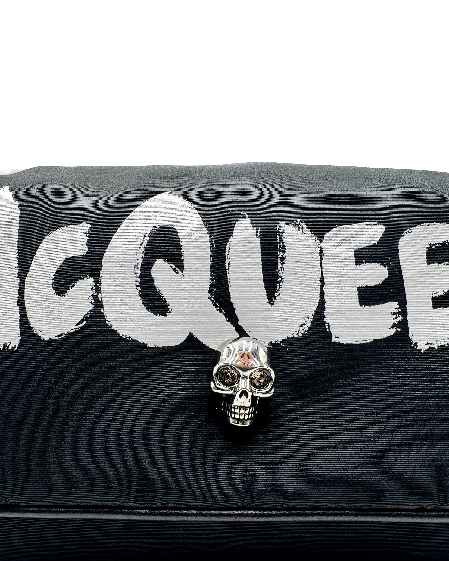 ALEXANDER McQ - SMALL SKULL BAG BLACK/WHITE