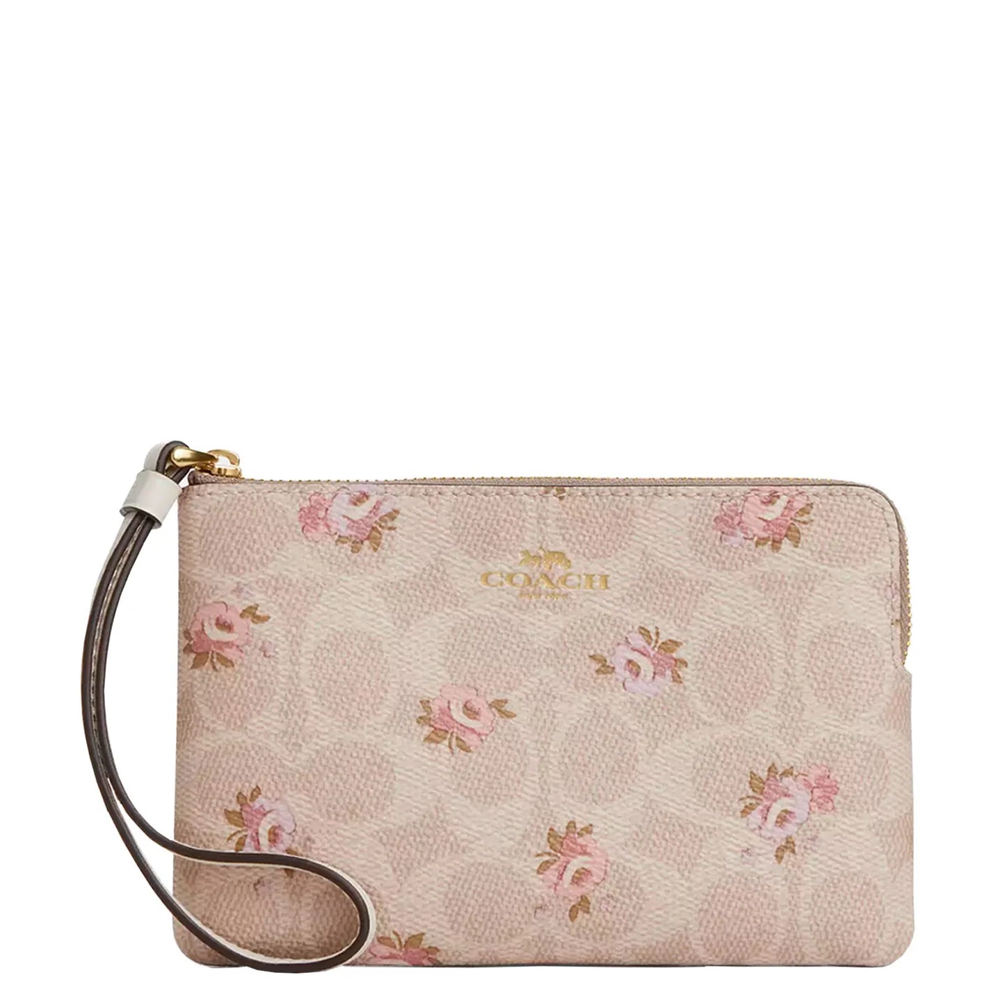 CORNER ZIPPER SIGNATURE FLORAL IM/SAND MULTI