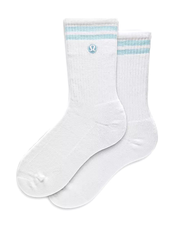 LULULEMON - DAILY ESSENTIAL SOCK WHITE/FOAM