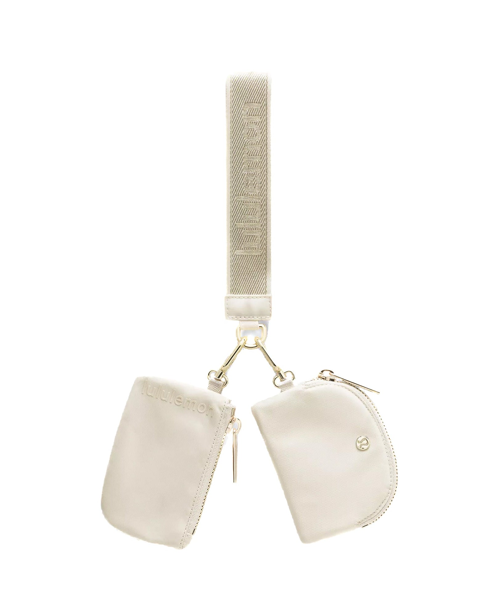 LULULEMON - DUAL POUCH WRISTLET METALLIC WORDMARK