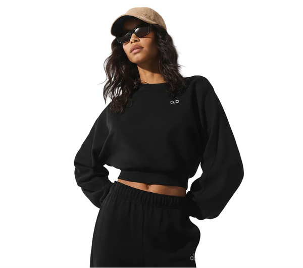 ACCOLADE CREW NECK PULLOVER BLACK