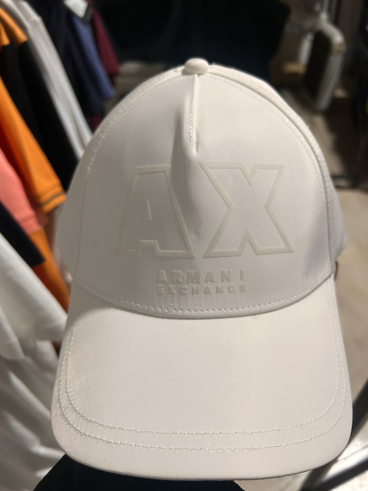 ARMANI - AX WHITE HAT WHITE