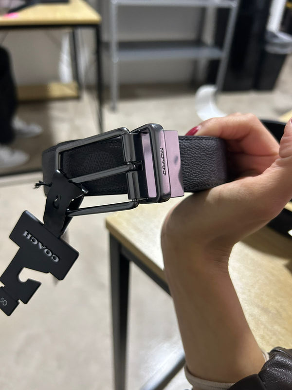 COACH - WDRN HRNS CTS BLT	BLACK