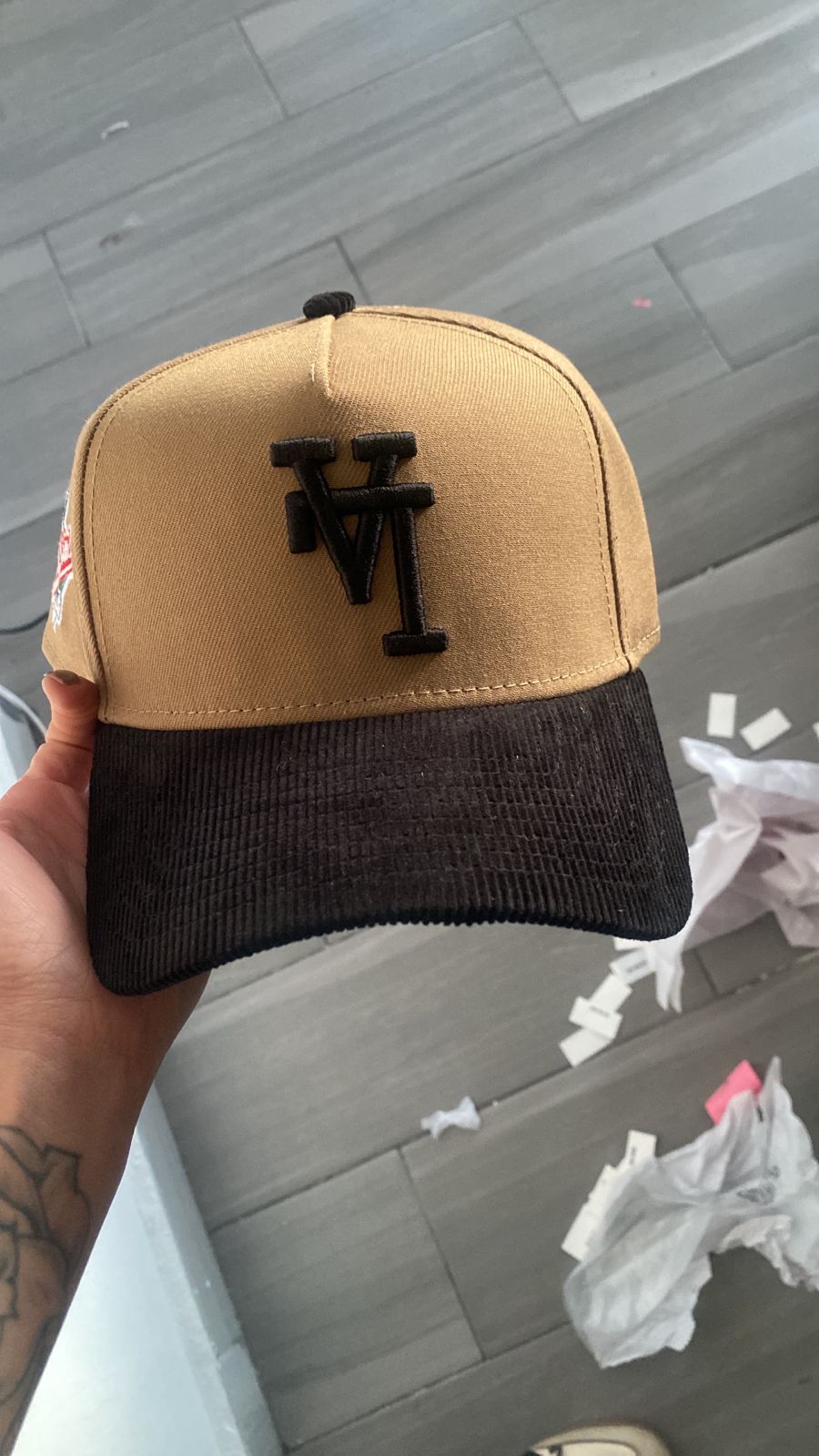 LOS ANGELES DODGERS MLB UPSIDE DOWN LO BROWN/BLACK