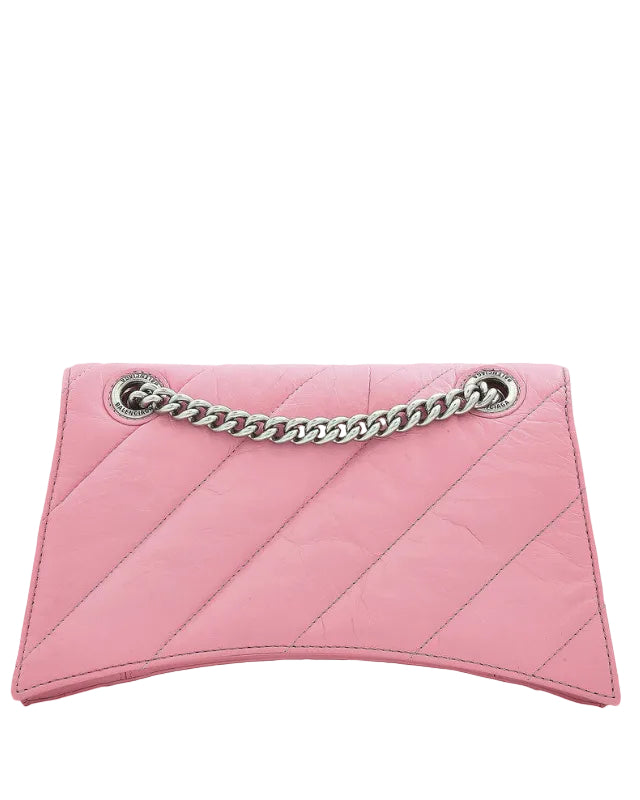 BALENCIAGA - QUILTED CRUSHED CALF AS SWEET PINK