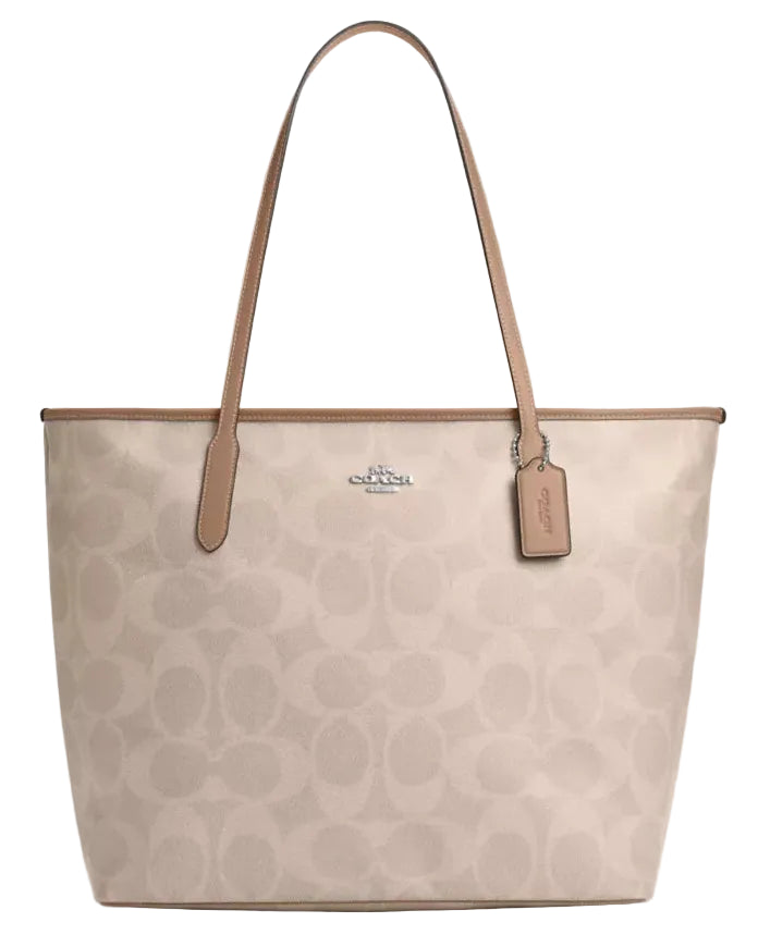 COACH - MX SIG LG CITY TOTE SAND/TAUPE