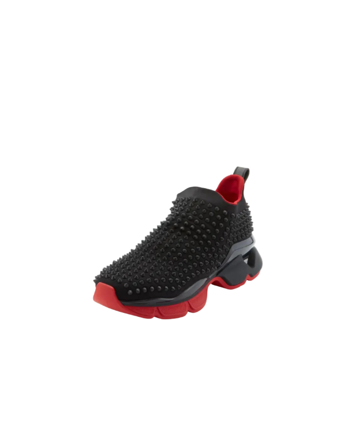 CHRISTIAN LOUBOUTIN - SPIKE-SOCK FLAT NEOPRENE BLACK/BLACK MAT