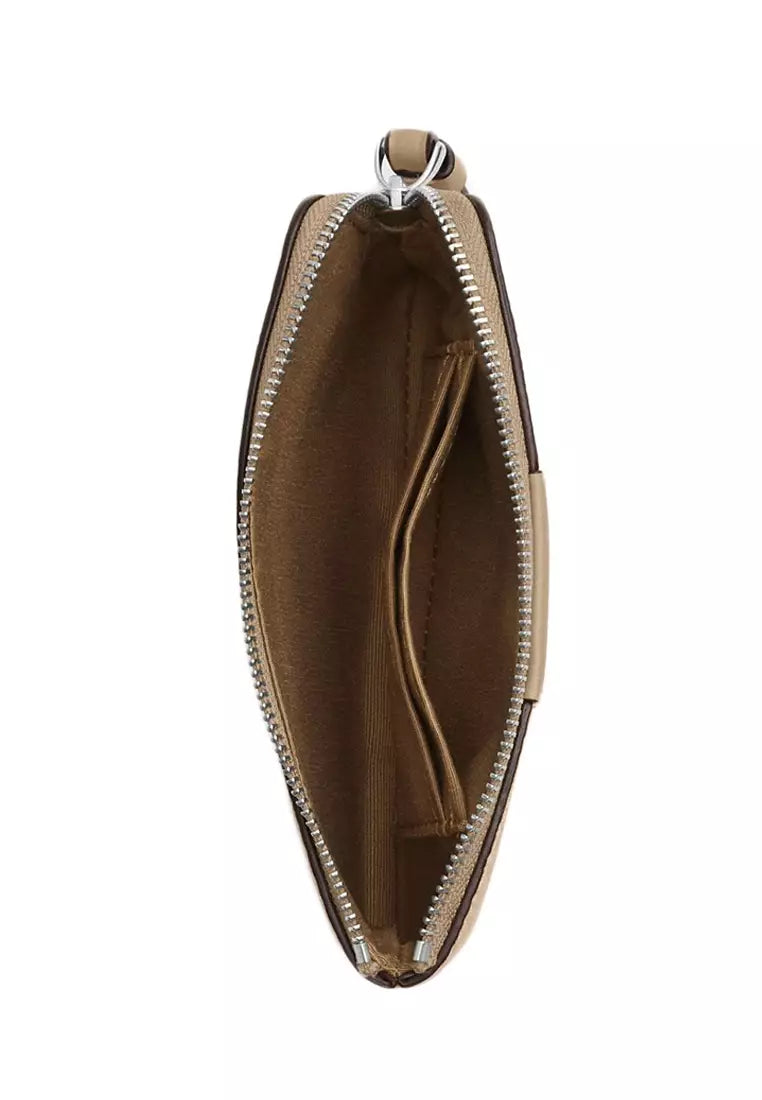 CORNER ZIPPER SIGNATURE LIGHT STRAP SV/SAND/TAUPE