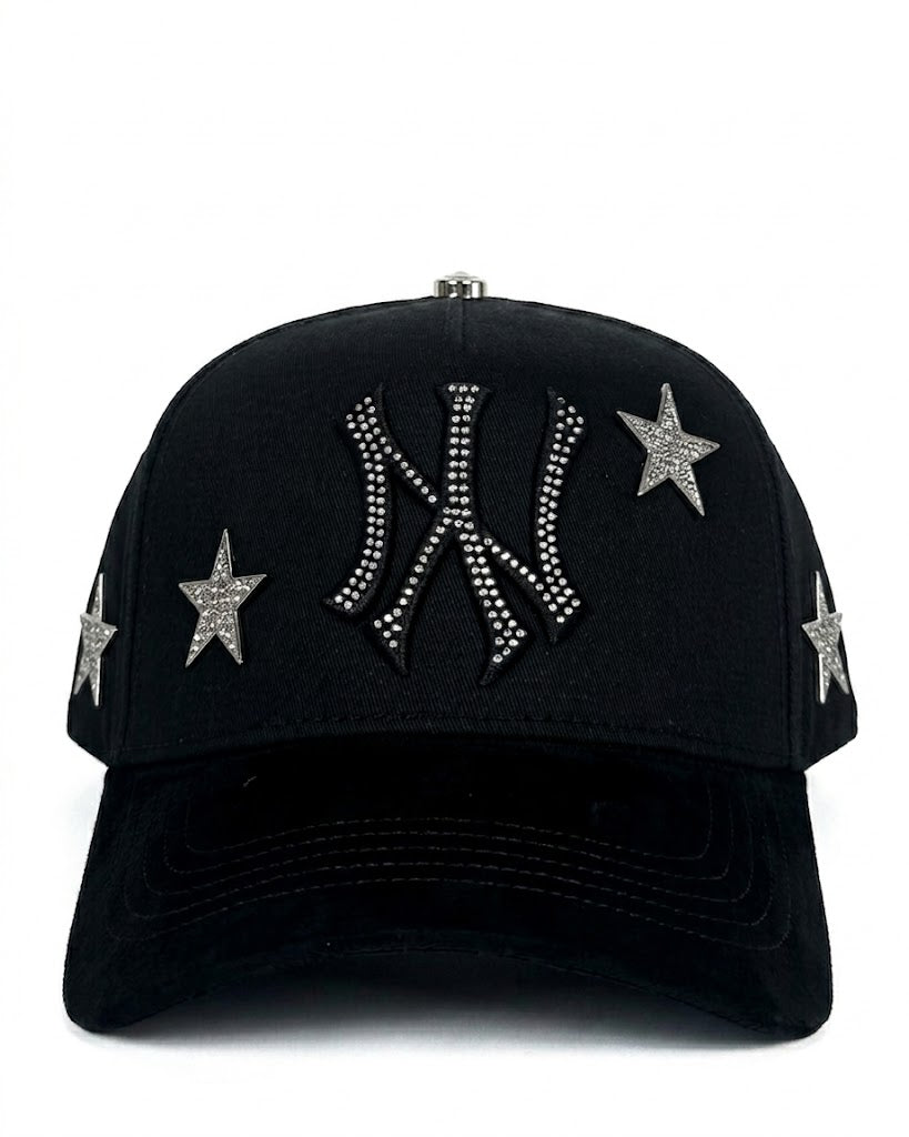 STAR HATS CLUB - NY SILVER STAR BLACK
