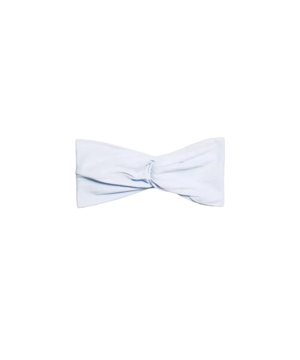 LULULEMON - RIBBED NULU TWIST-FRONT HEADBAND BLUE