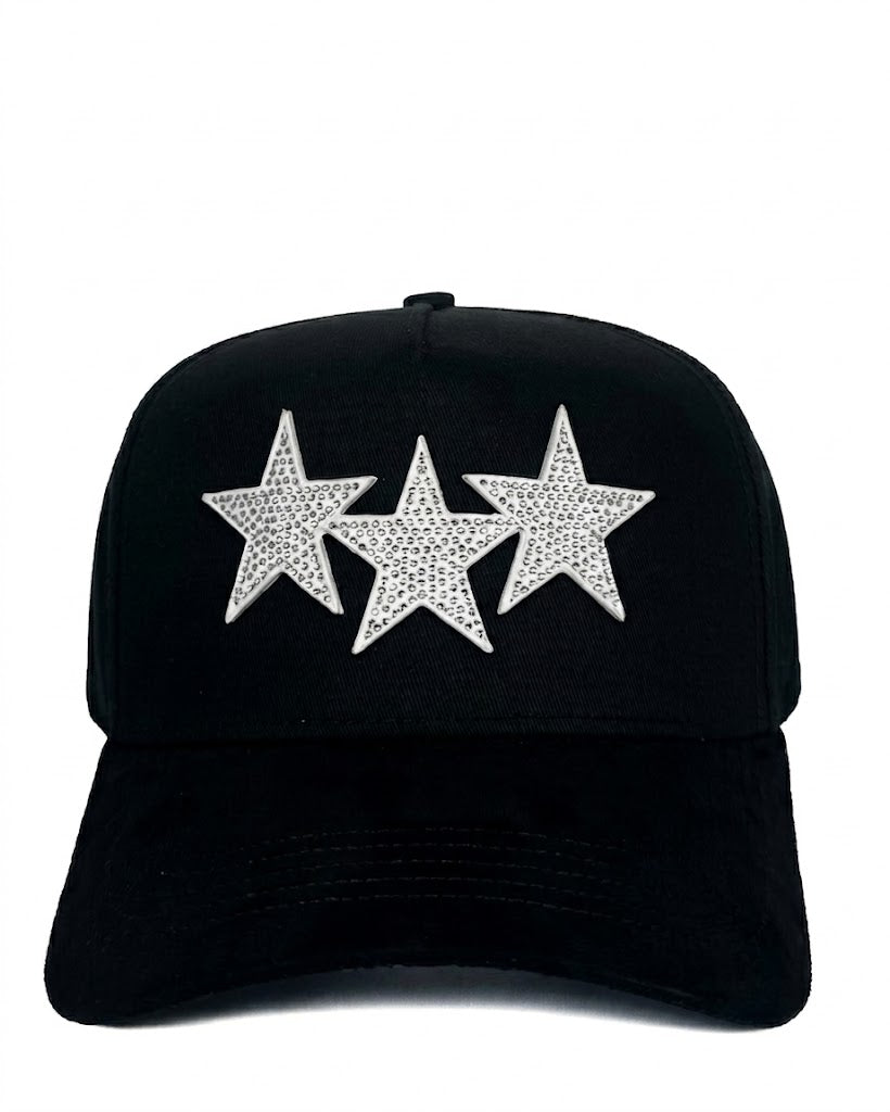 STAR HATS CLUB - TRIPLE STAR BLACK/WHITE